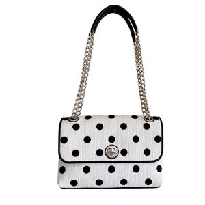 NWOT Kate Spade Natalia Medium Flap Convertible Shoulder/Crossbody Polka Dot Bag